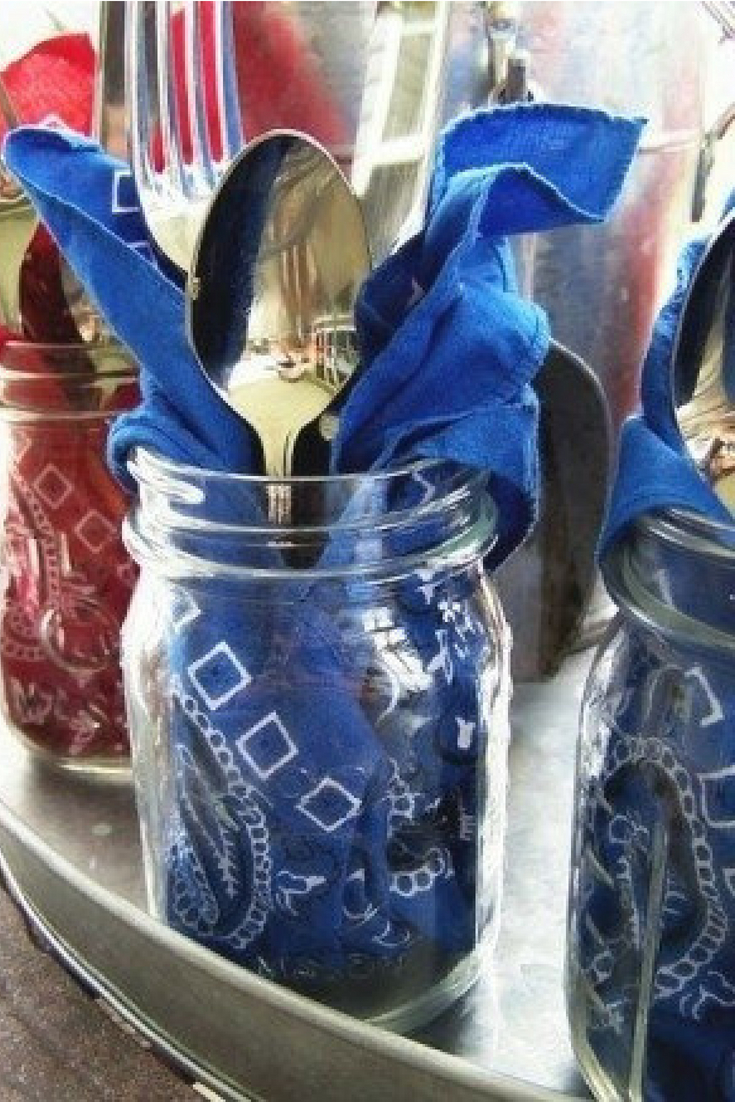 cutlery mason jars